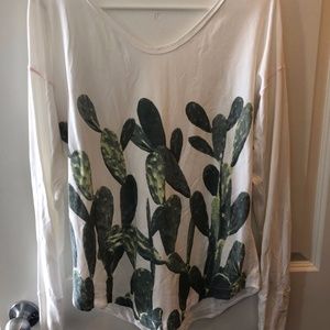 Lululemon Athletica Pima Long Sleeve Cactus Print